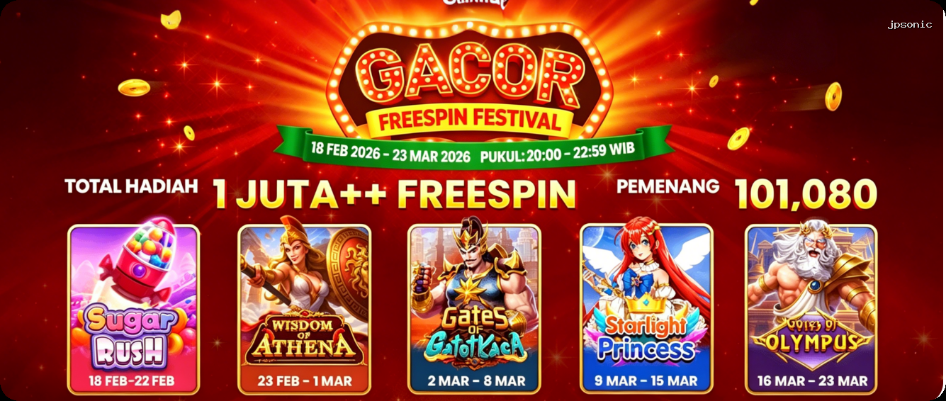Login jpsonic Sekarang Bonus Melimpah